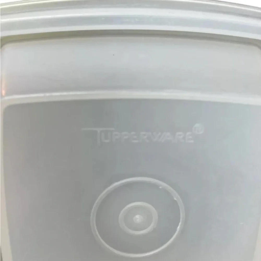 Vintage Tupperware 1330-3 Avocado‎ Green Pickle Olive Keeper Container Canister